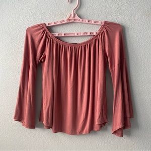 Identity | Women’s Pink Wide Sleeve Top Size M